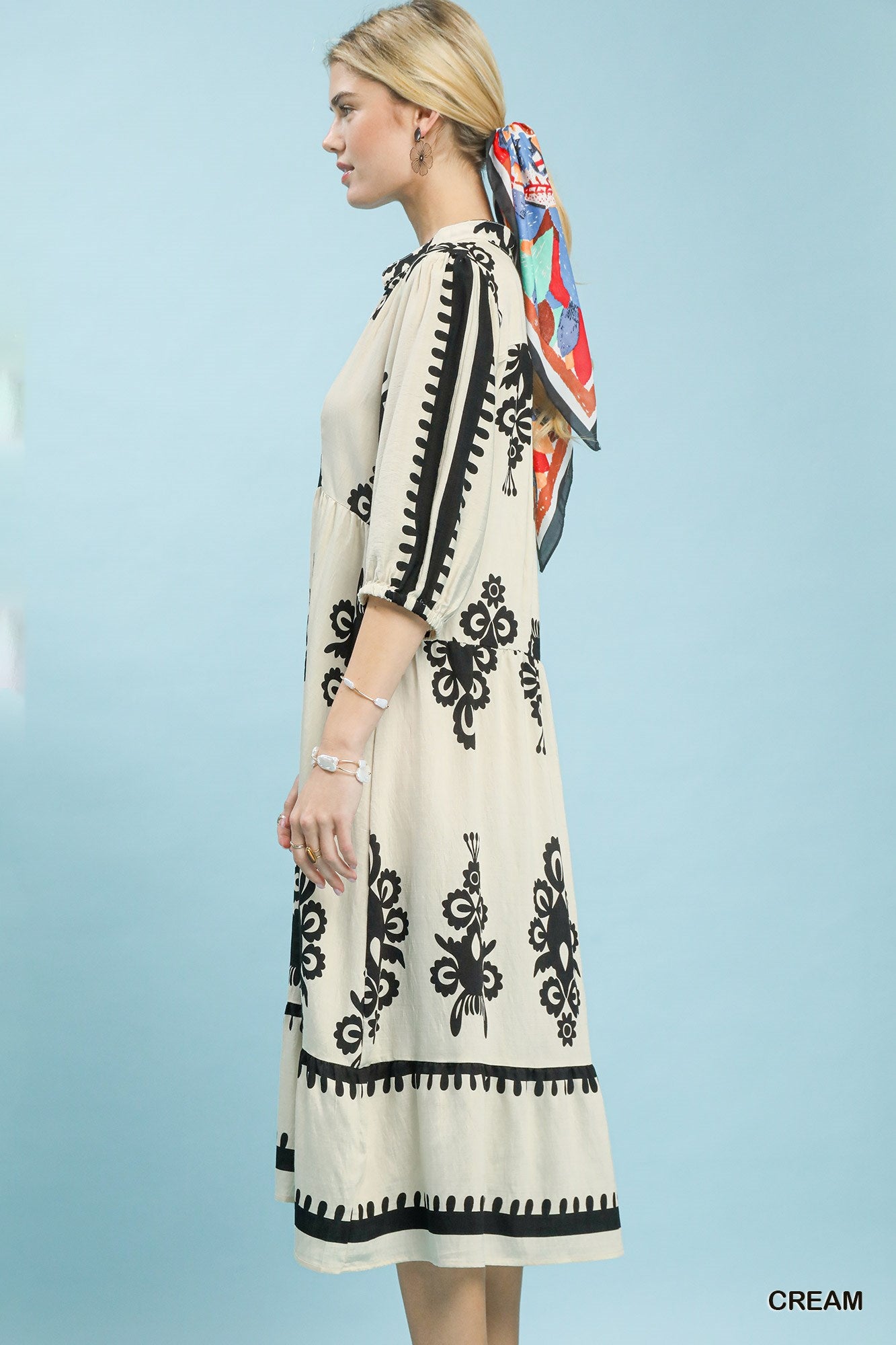 Canvas & Charcoal Dress