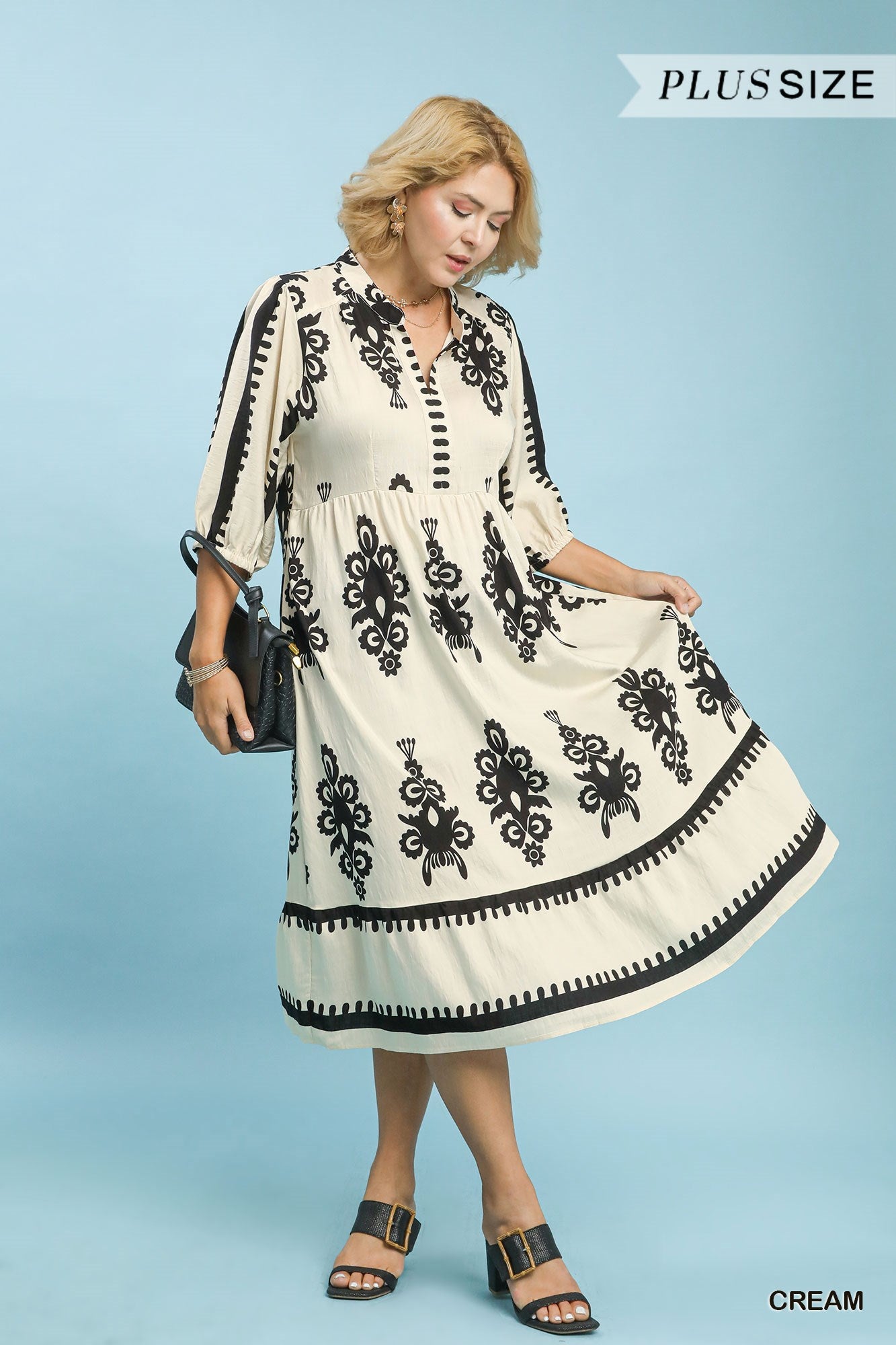 Canvas & Charcoal Dress