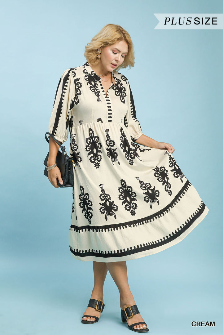 Canvas &amp; Charcoal Dress