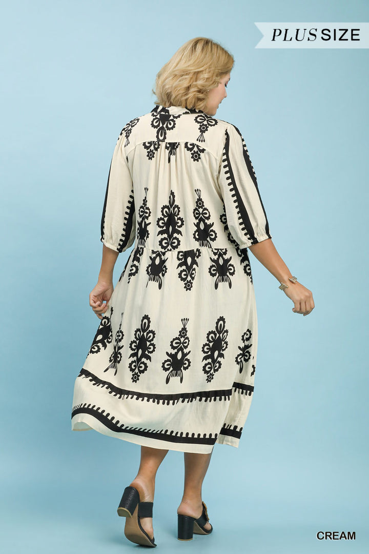 Canvas &amp; Charcoal Dress