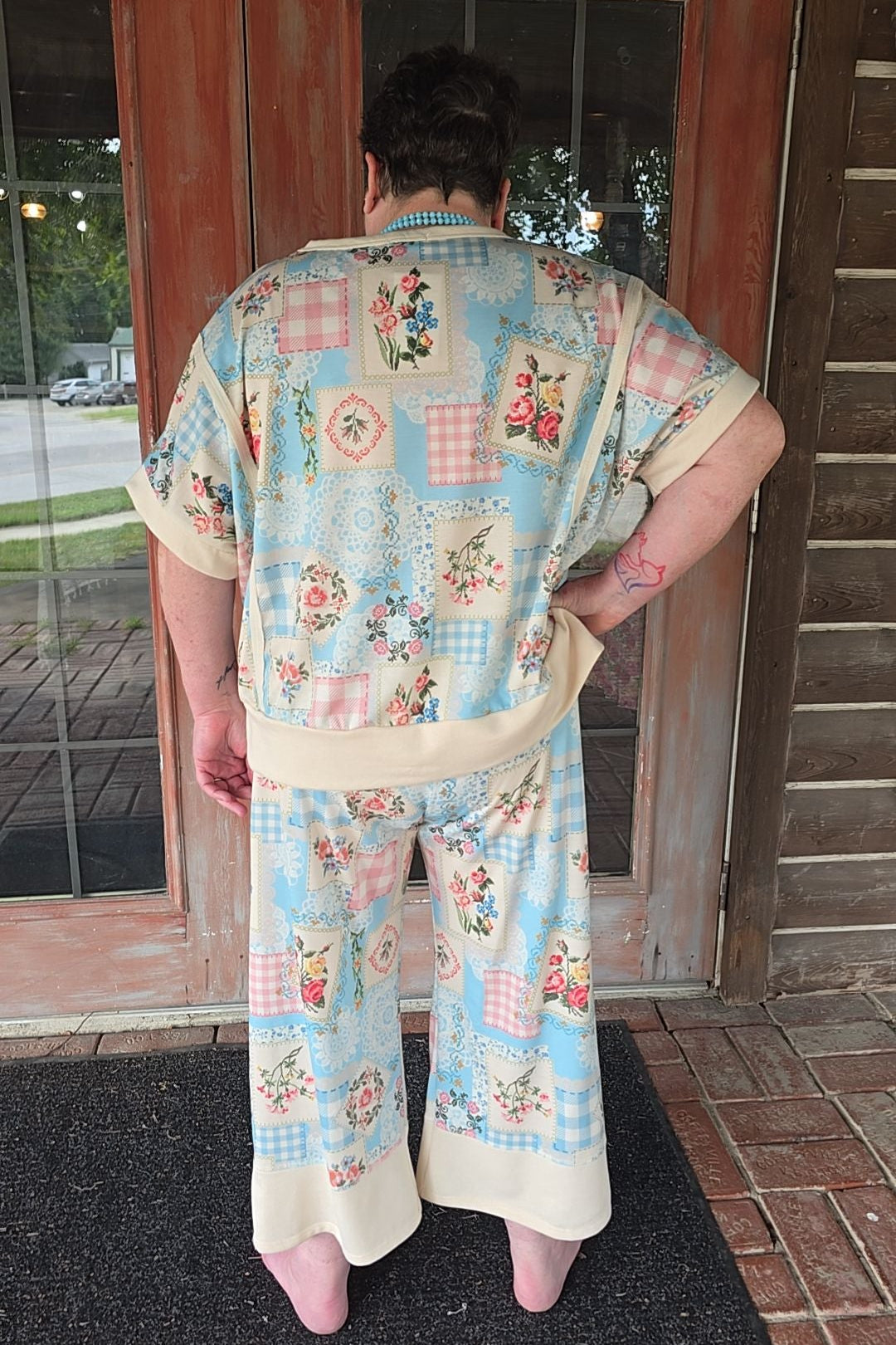 Heirloom Rose Baby Blue Top