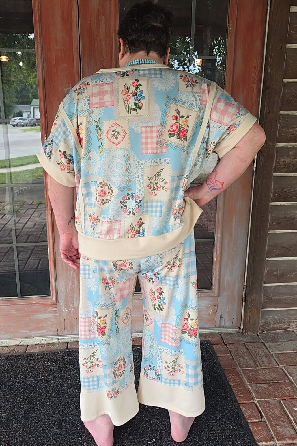 Heirloom Rose Baby Blue Pants