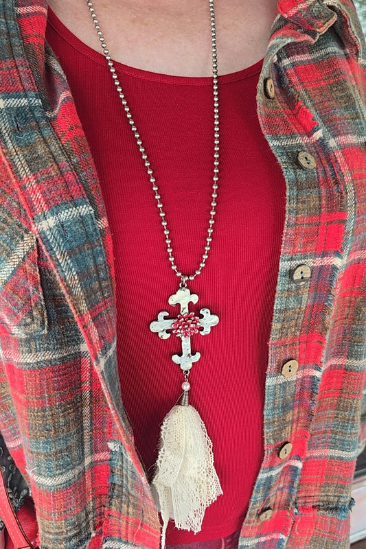 Antique Cross Necklace