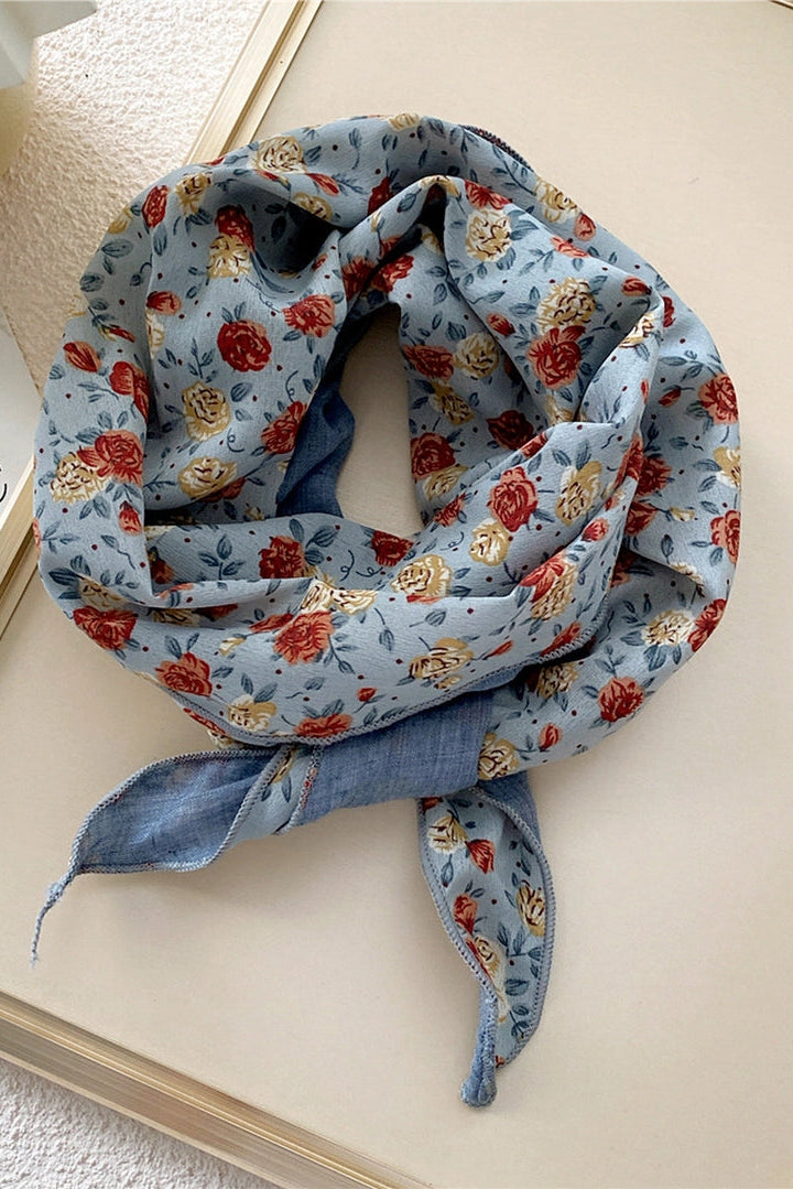 Vintage Floral Head Scarf