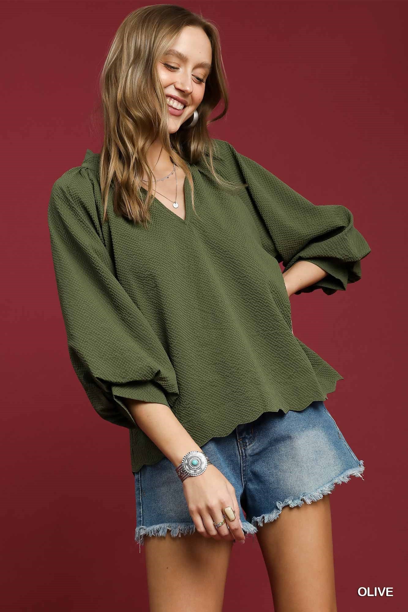 Olive for the Win Blouse
