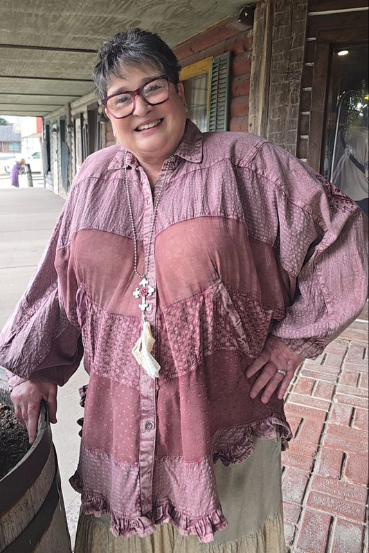 Crimson Sunset Blouse