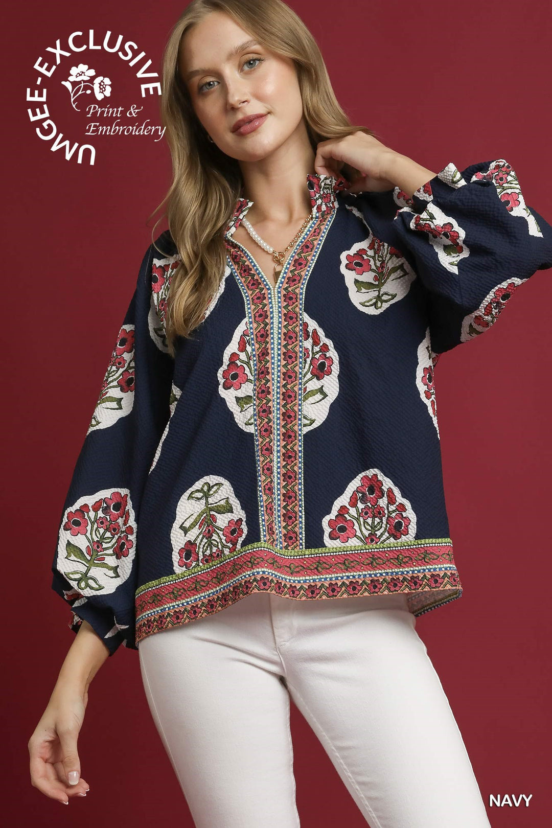 Cape Cod Navy Blouse