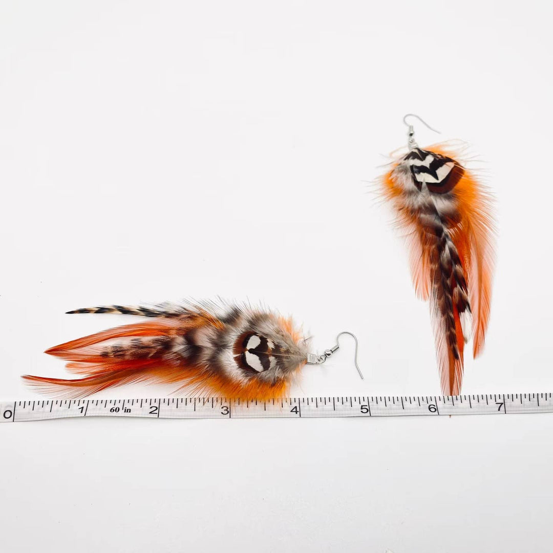 Wildfire Feather Earrings