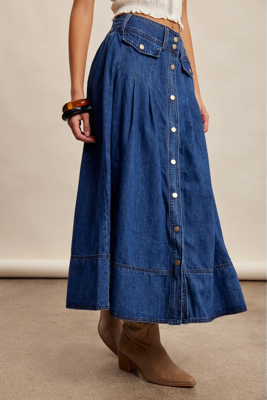 Classic Heritage Denim Skirt