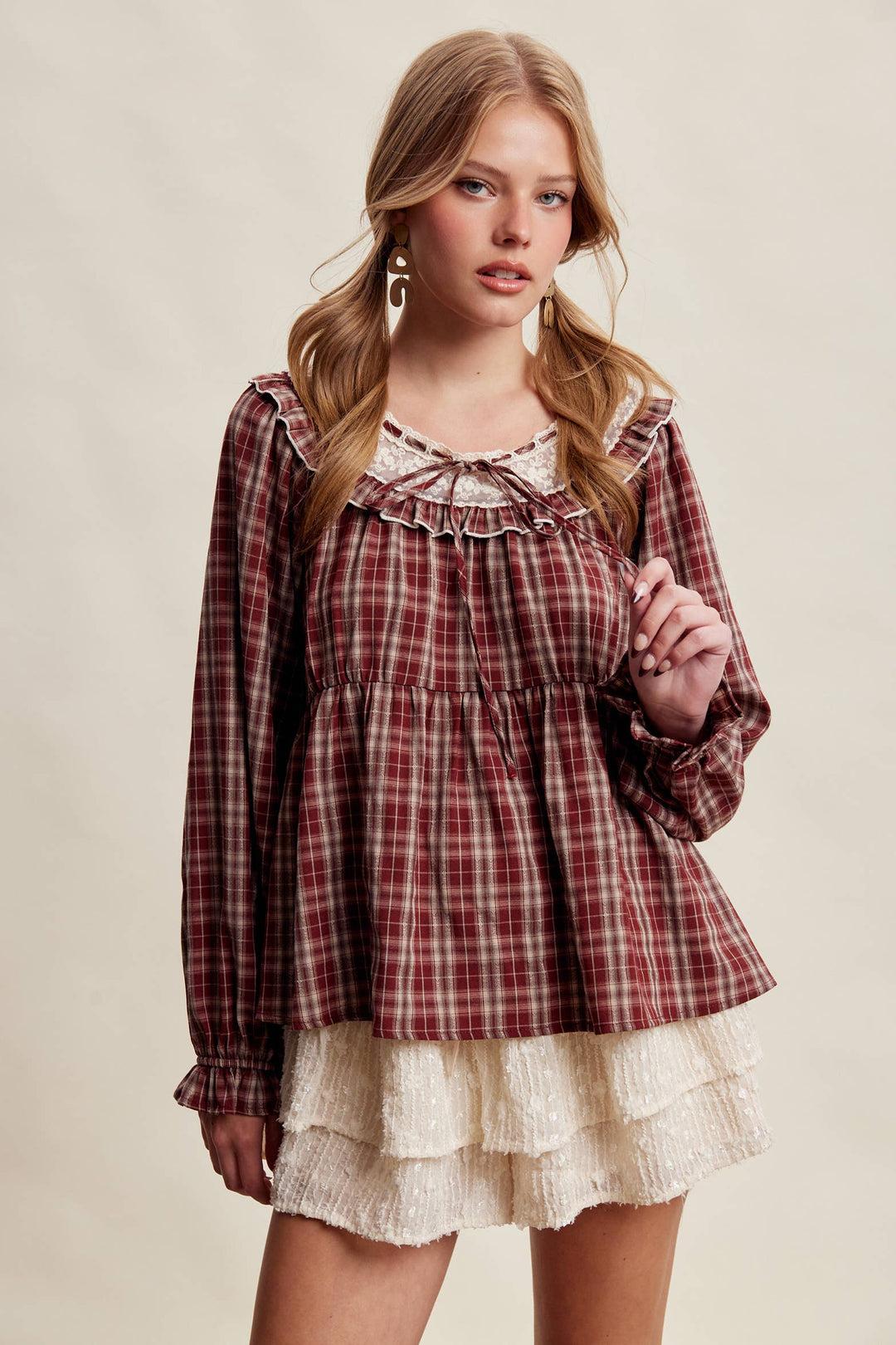 Thistlewood Plaid Blouse