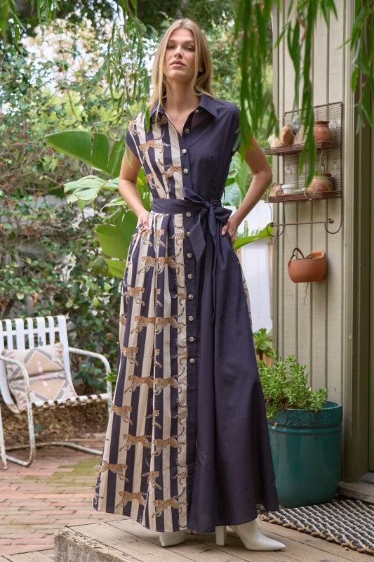 Onyx Safari Maxi Dress