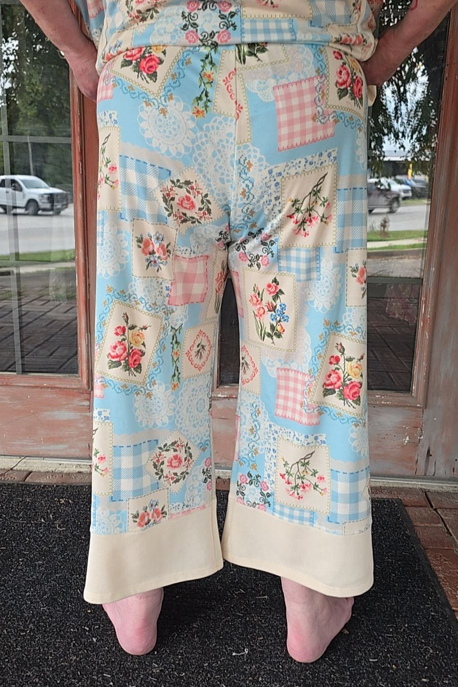Heirloom Rose Baby Blue Pants