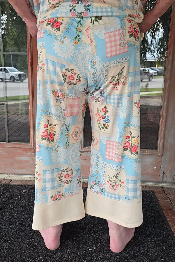Heirloom Rose Baby Blue Pants