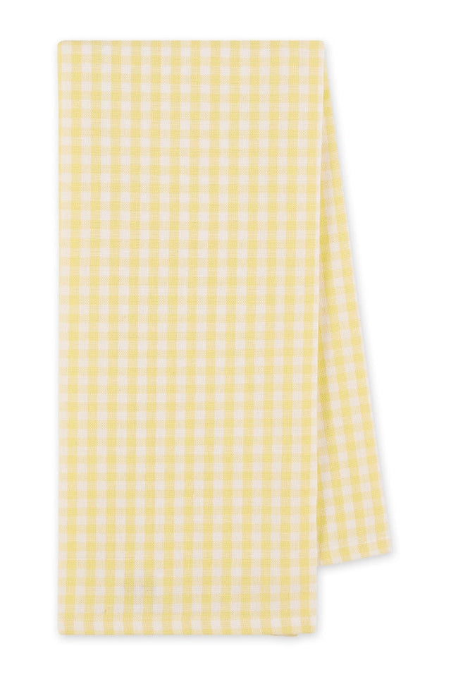 Hop Into Spring Yellow Checked  Kitchen Towel