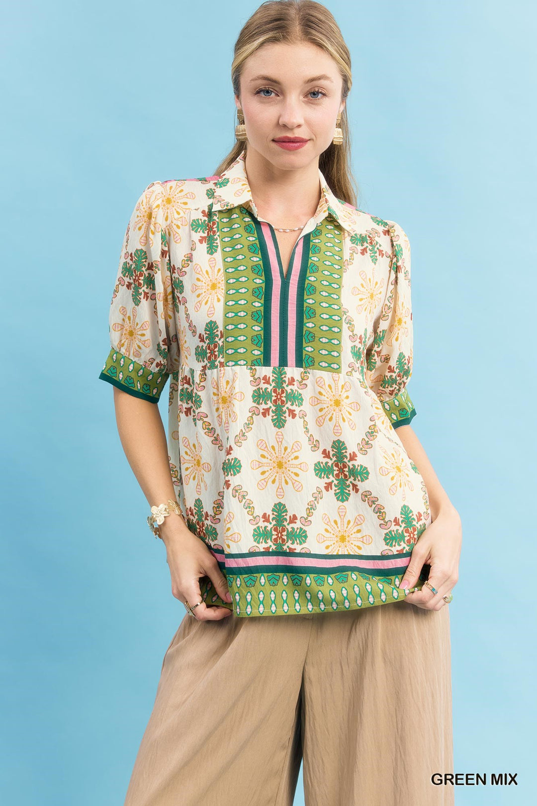 Art Walk Babydoll Top