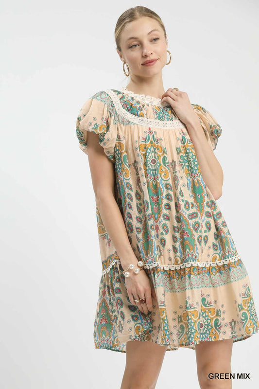 Gypsy Canvas Mini Dress