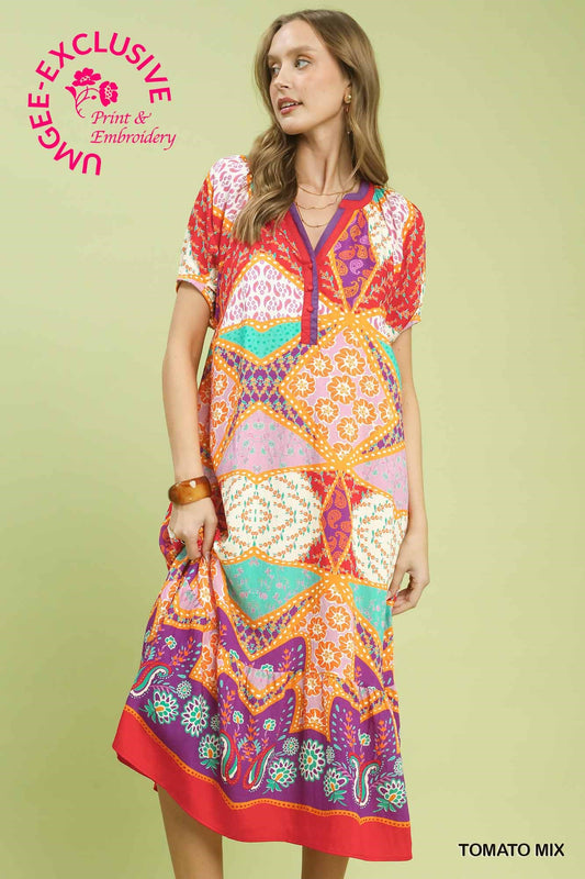 Festival Of Color Maxi Dress