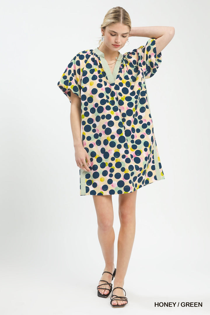 Sage &amp; Sunshine Dotted Dress