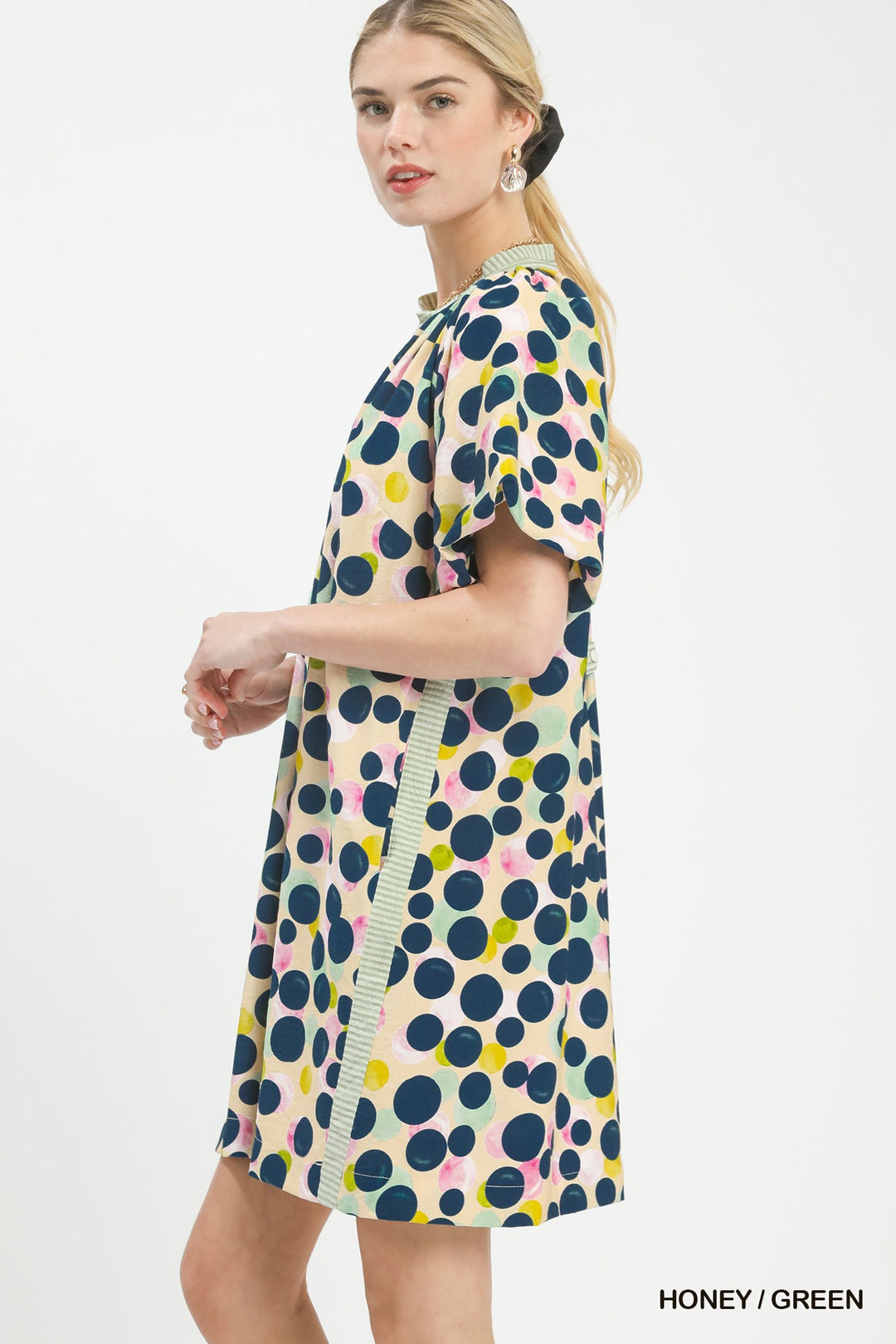 Sage &amp; Sunshine Dotted Dress