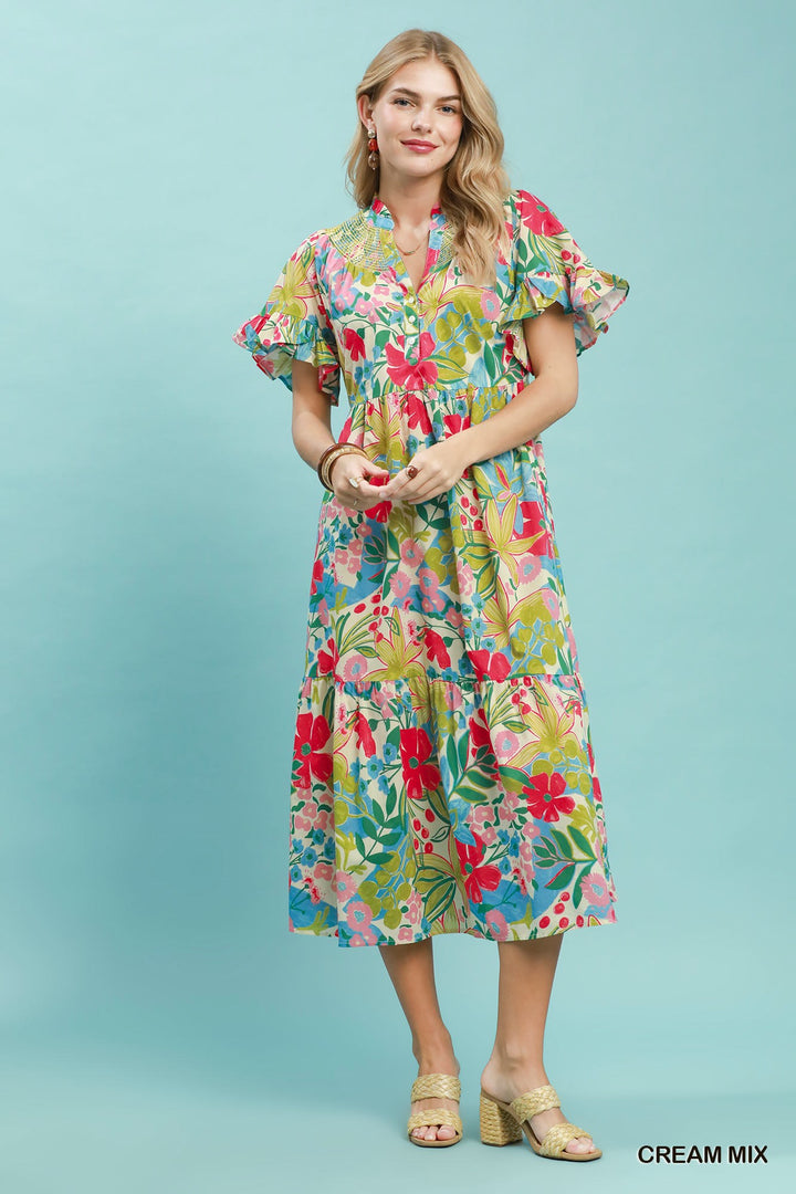 Bloom Burst Cotton Dress
