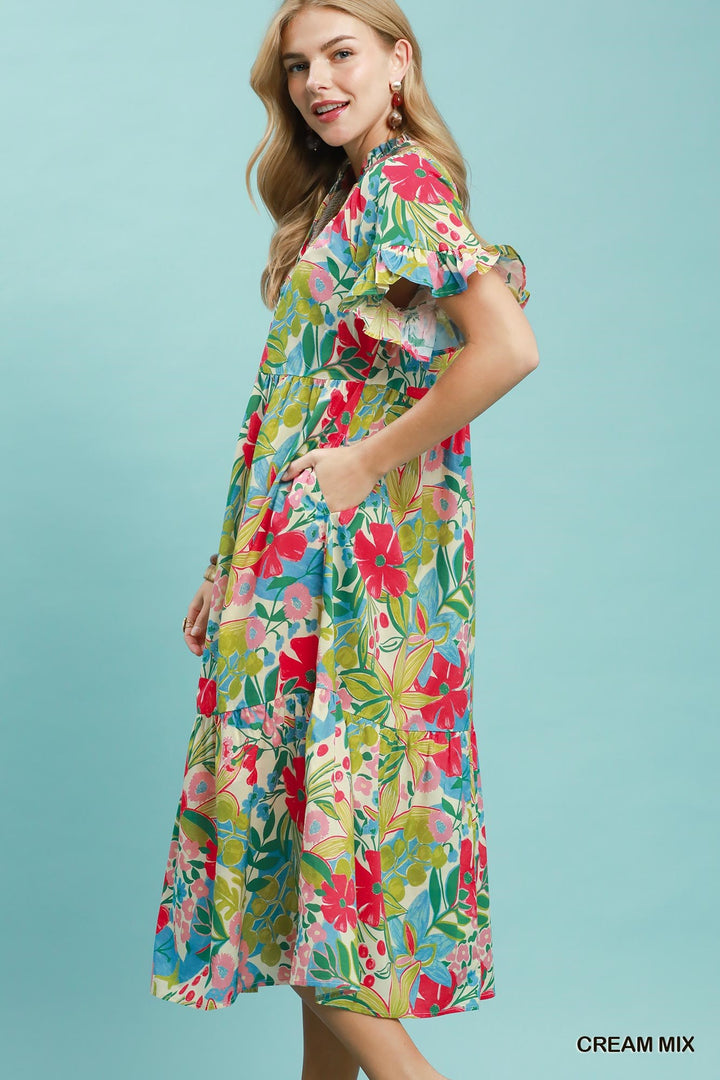 Bloom Burst Cotton Dress