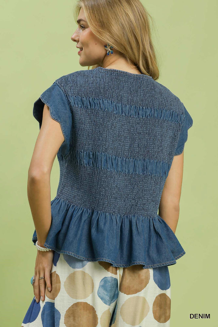 Scalloped Skyline Top