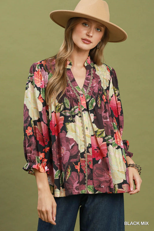 Symphony Floral Blouse