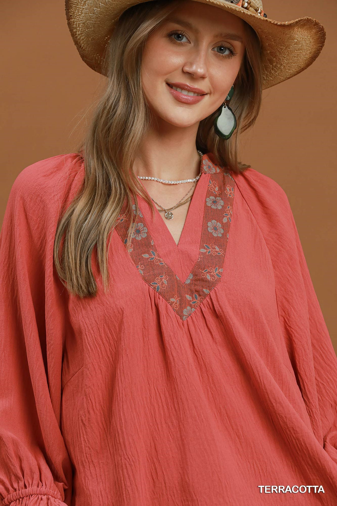 Terracotta Sunset Blouse