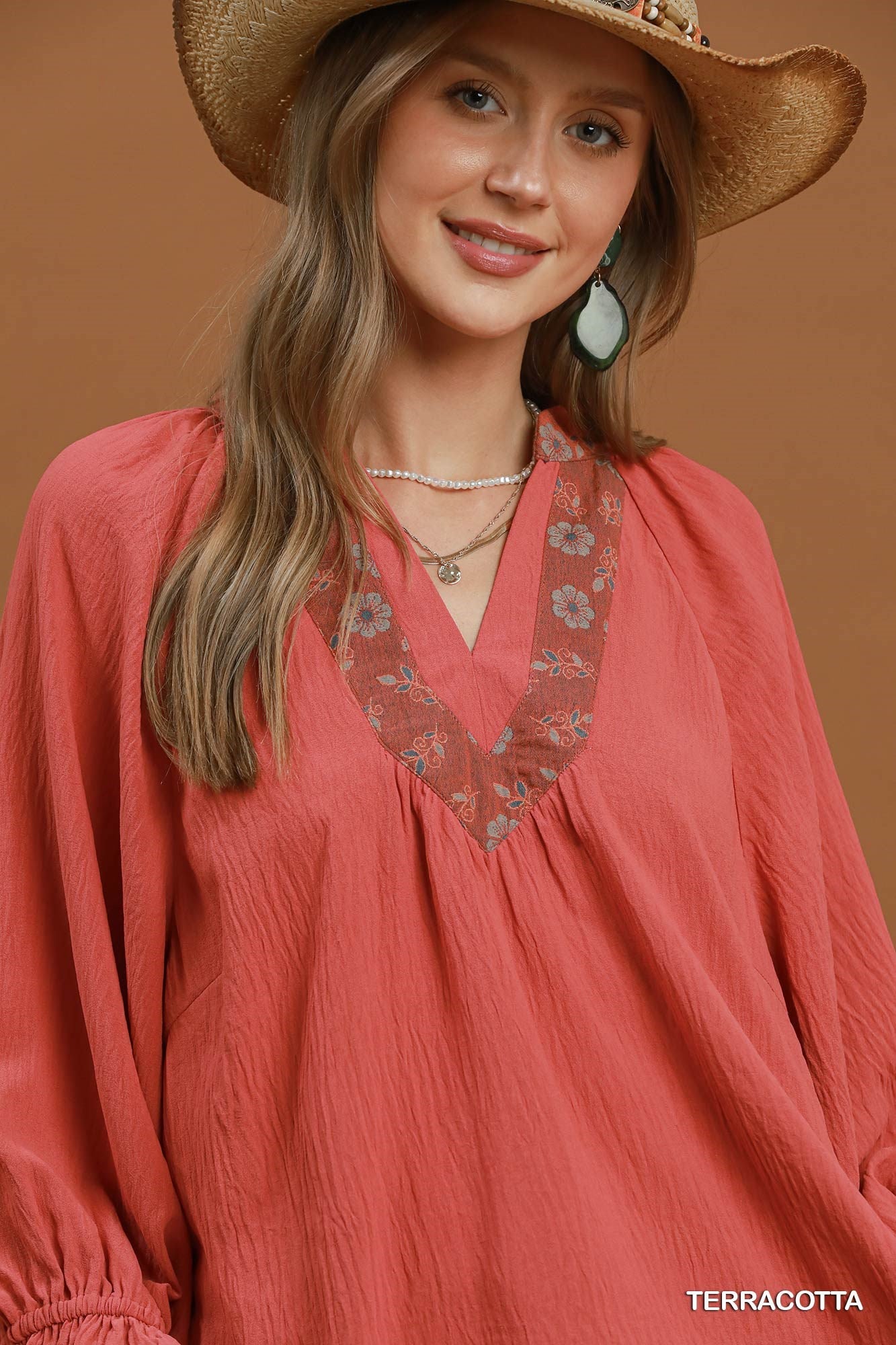Terracotta Sunset Blouse