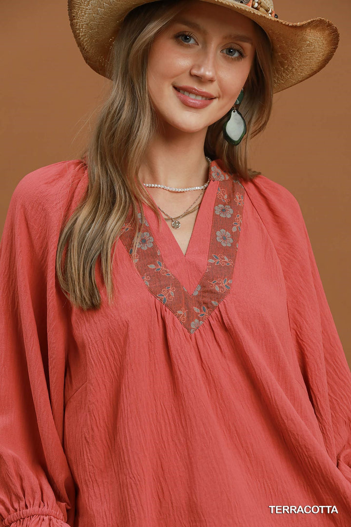 Terracotta Sunset Blouse