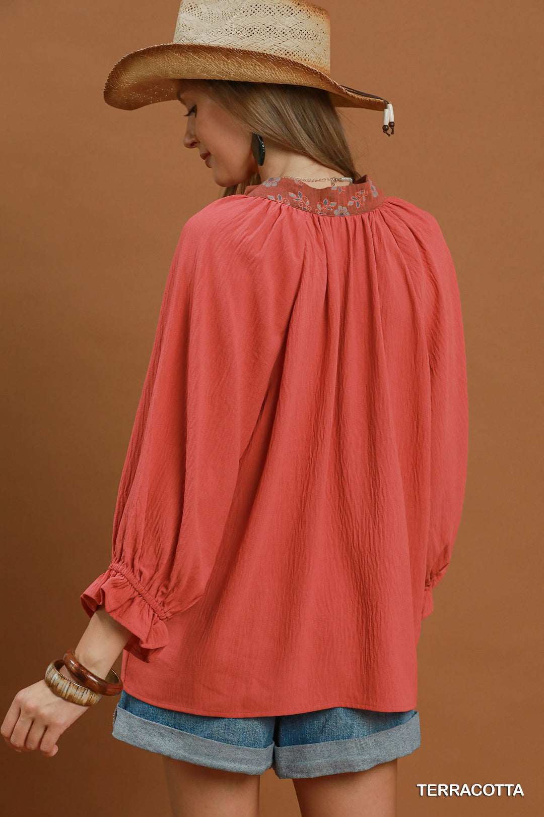 Terracotta Sunset Blouse