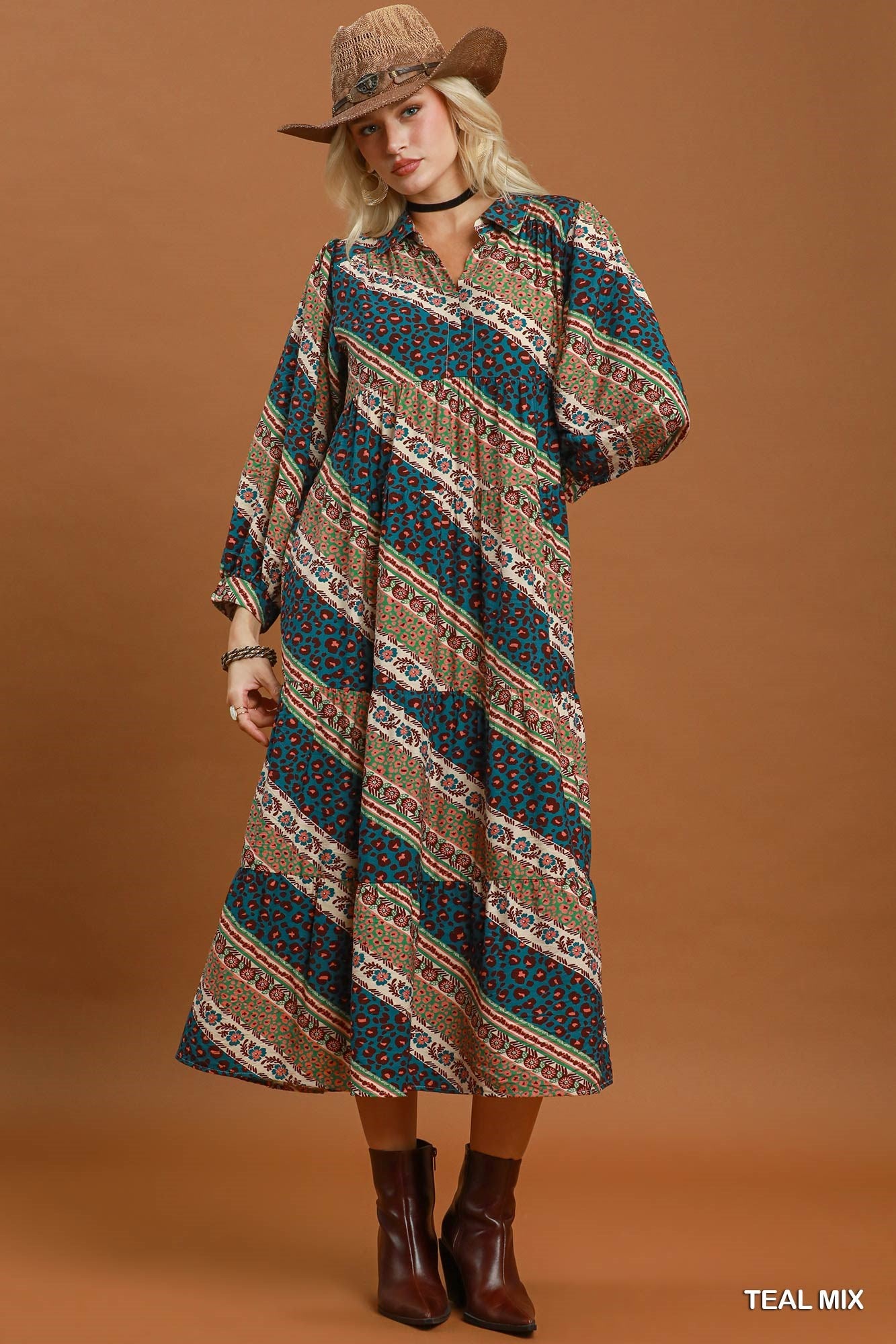 Mystic Jungle Maxi Dress L
