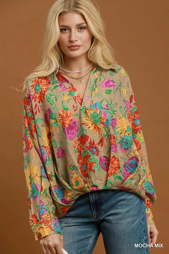 Vibrant Earth Blouse