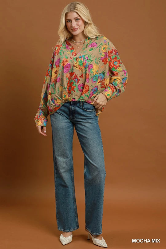 Vibrant Earth Blouse
