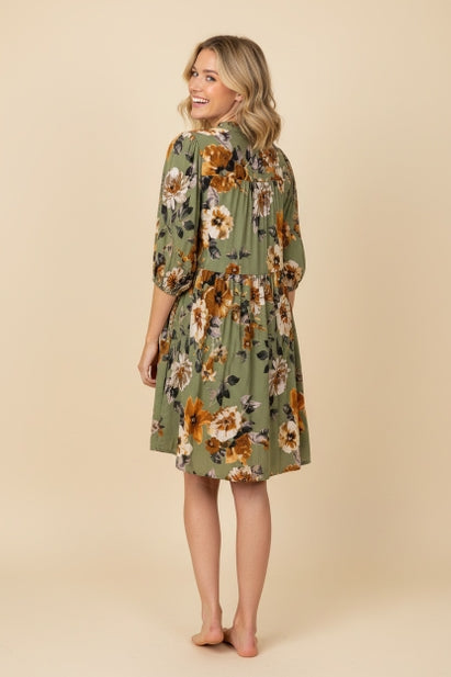 Sweet Sage Blossom Dress