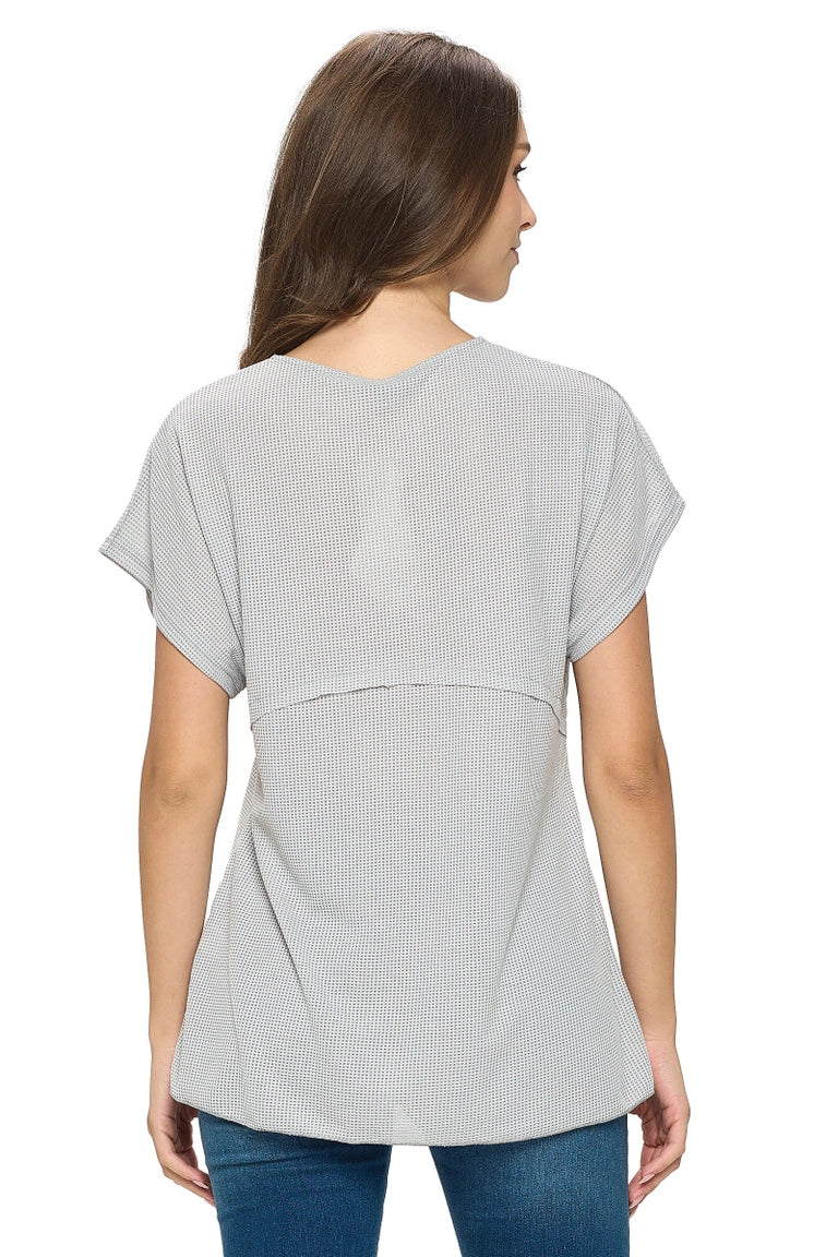 Silver Birch Waffle Knit Top