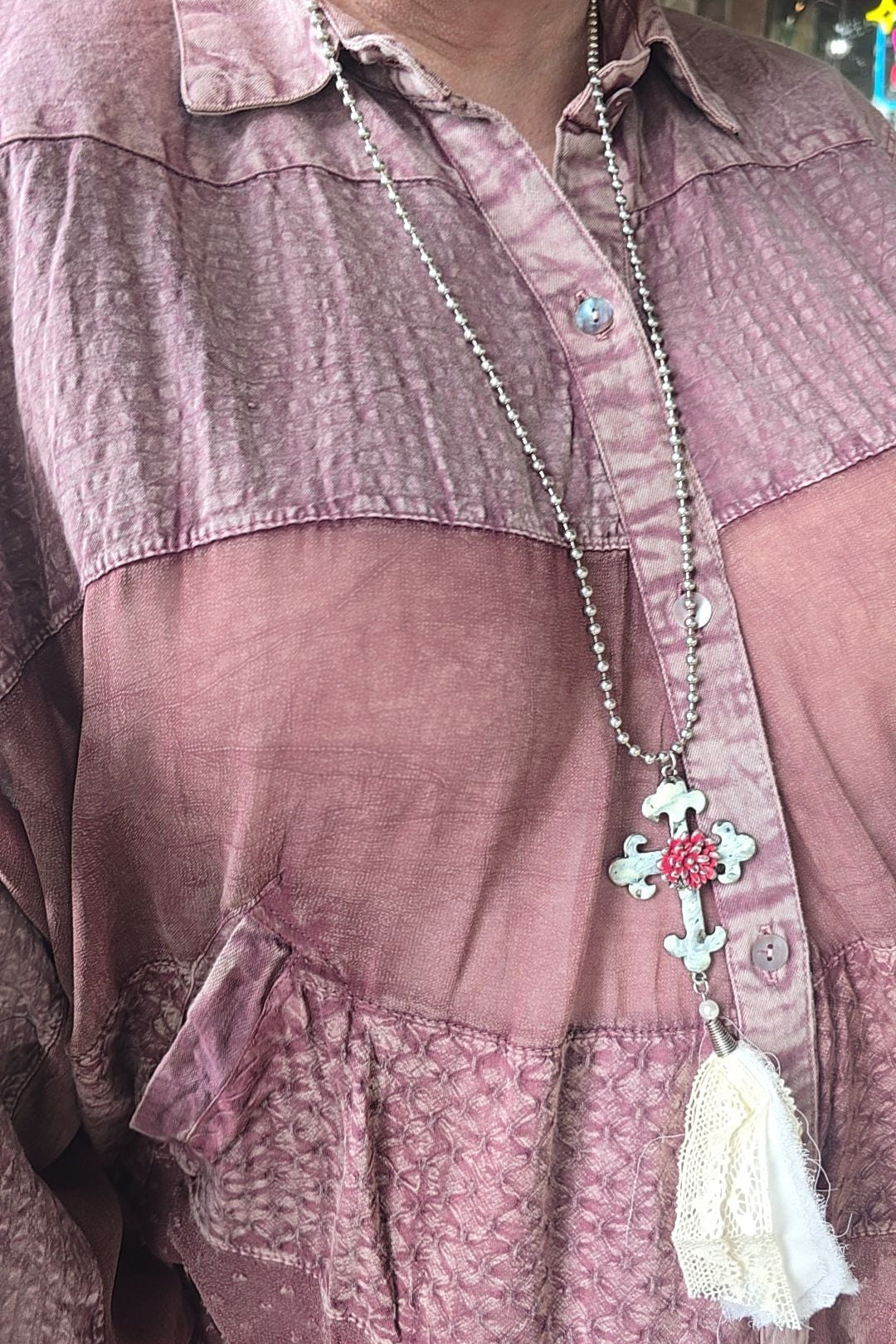 Antique Cross Necklace