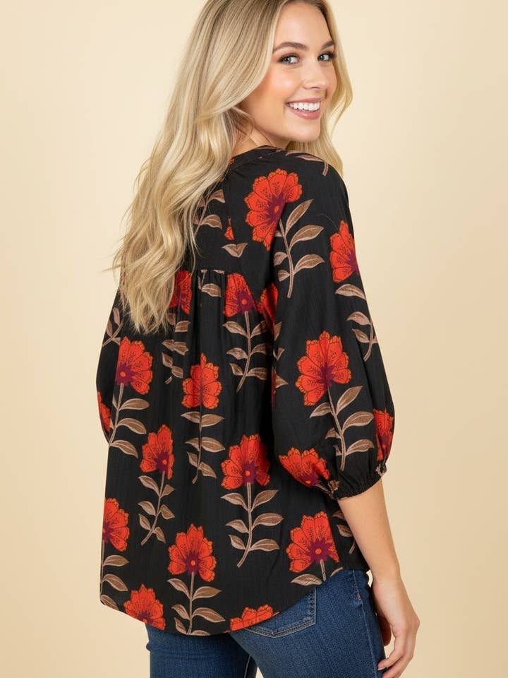 Scarlet Garden Blouse