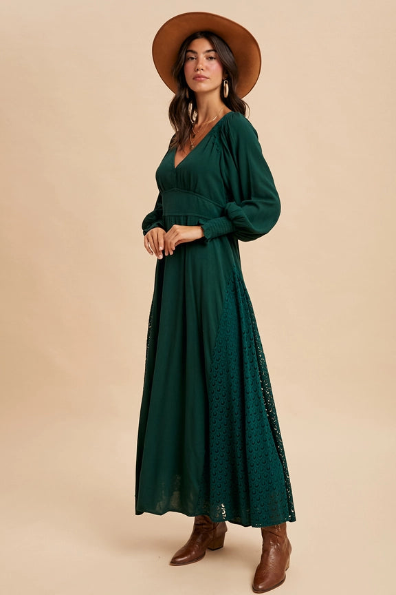 Emerald Enchantment Maxi Dress