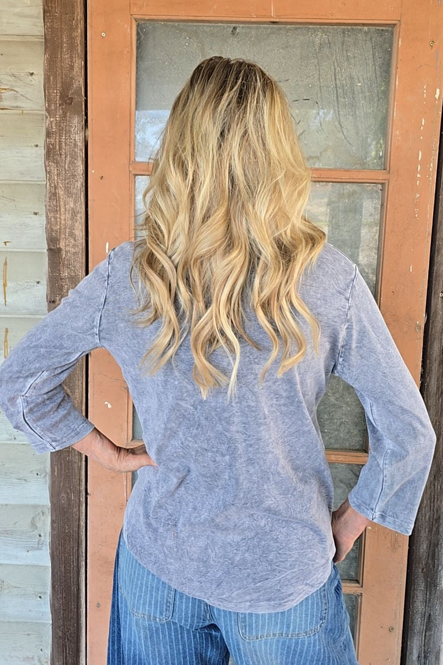 Amethyst Petal Cotton Tunic