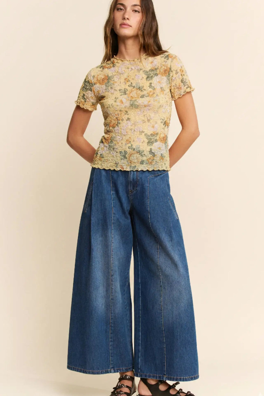 Sunshine Meadow Mesh Blouse
