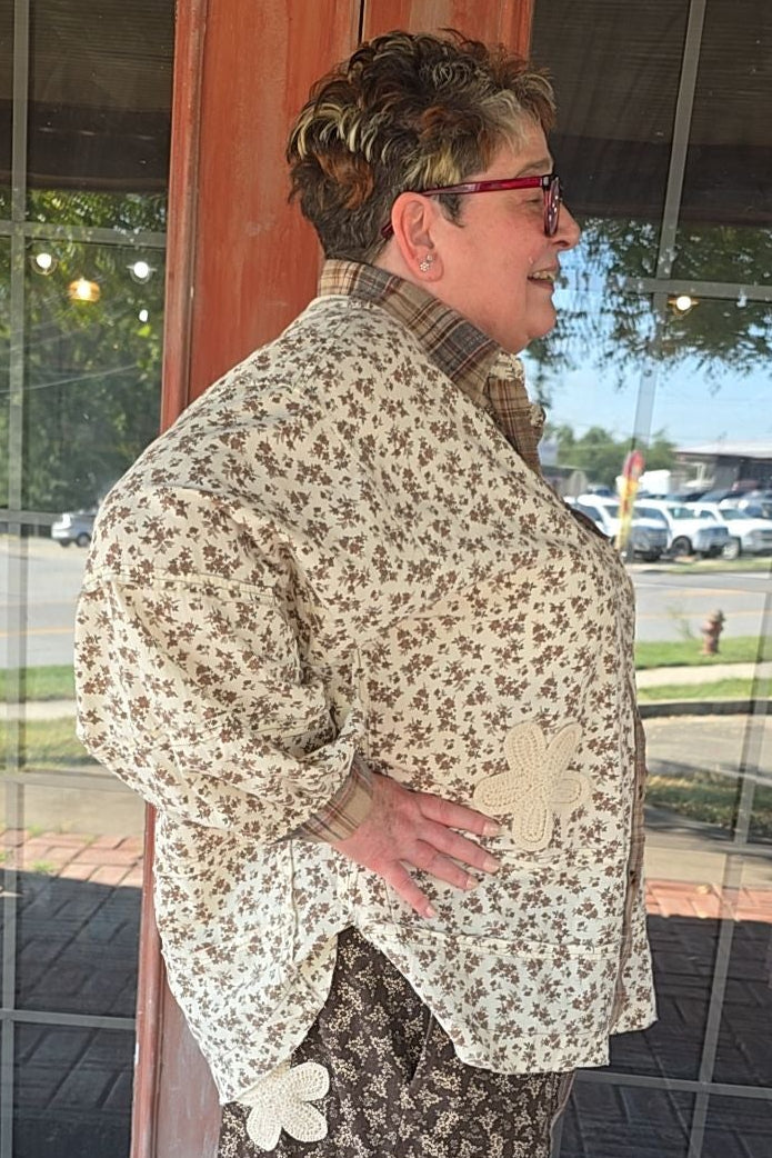 Heritage Petal Patchwork Blouse