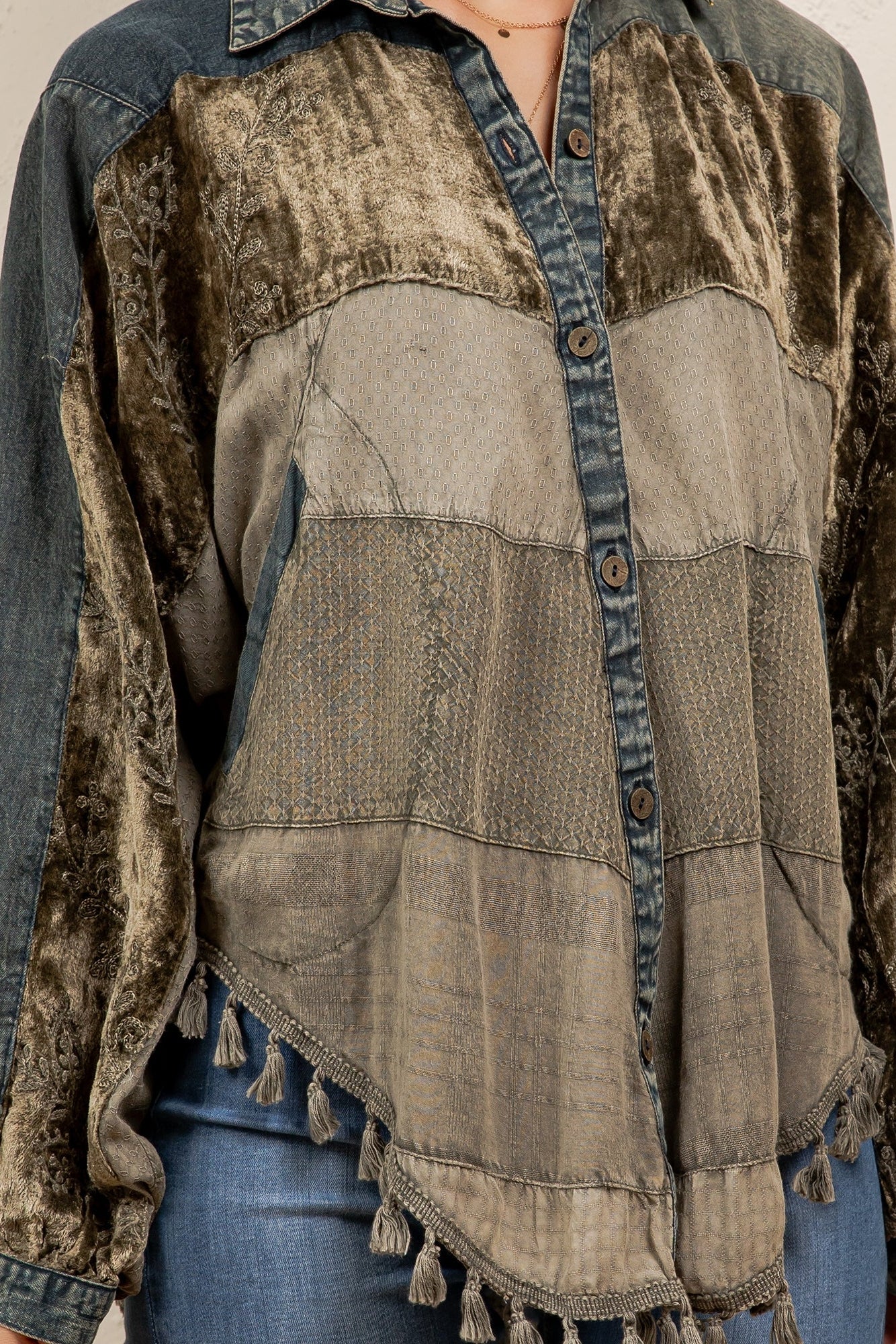 Denim & Dusk Top