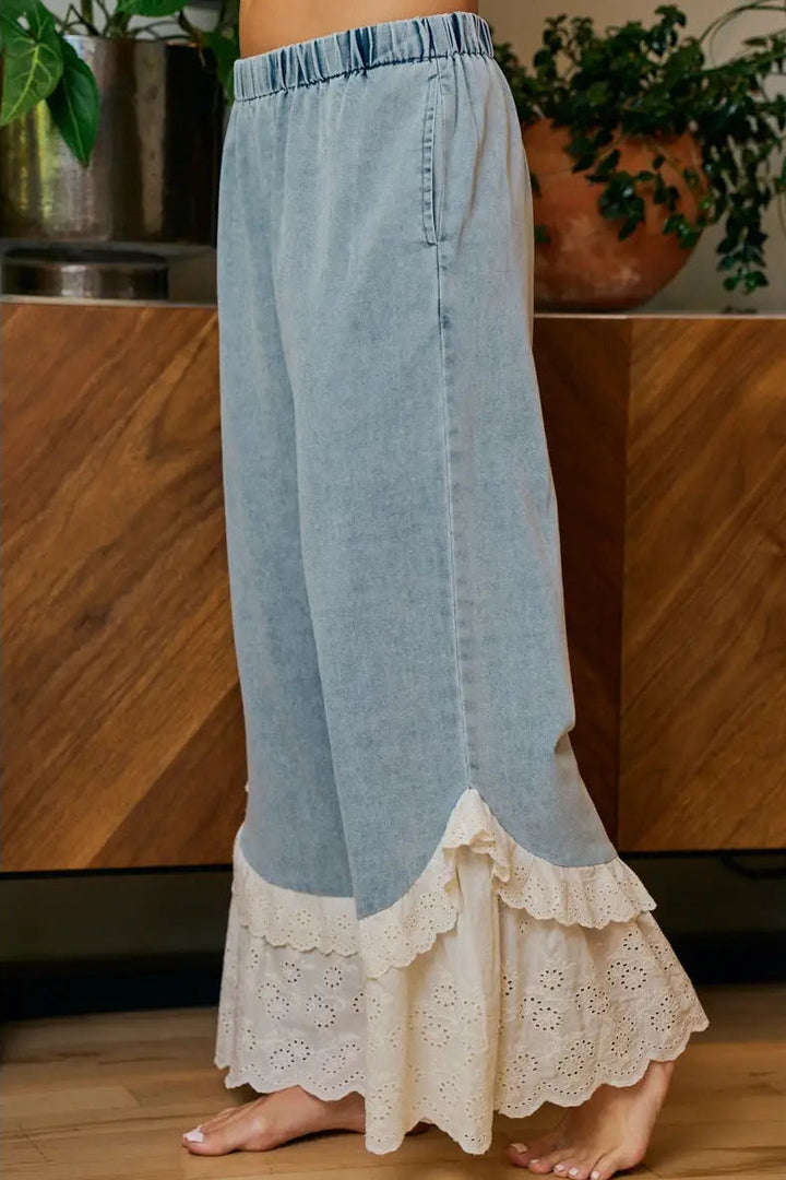 Willow And Wave Lace Pants