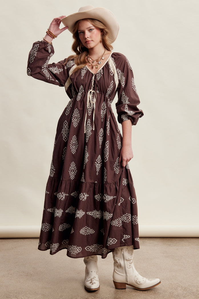 Country Manor Stitched Dress