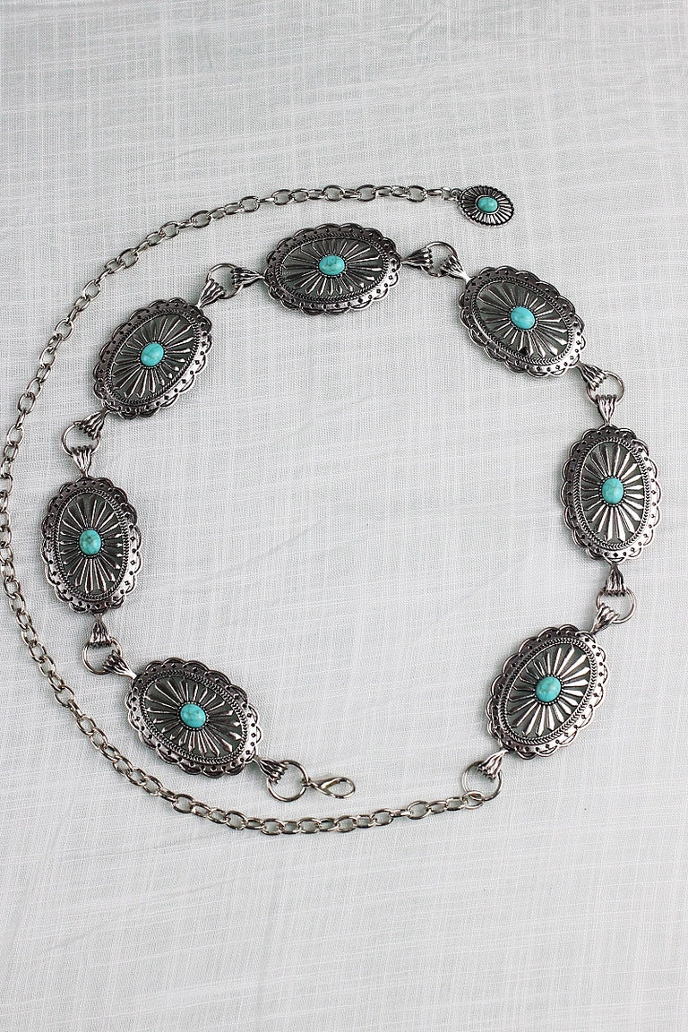 Heirloom Turquoise Concho Belt