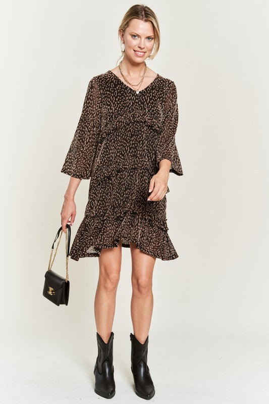 Leopard Luxe Shimmer Dress