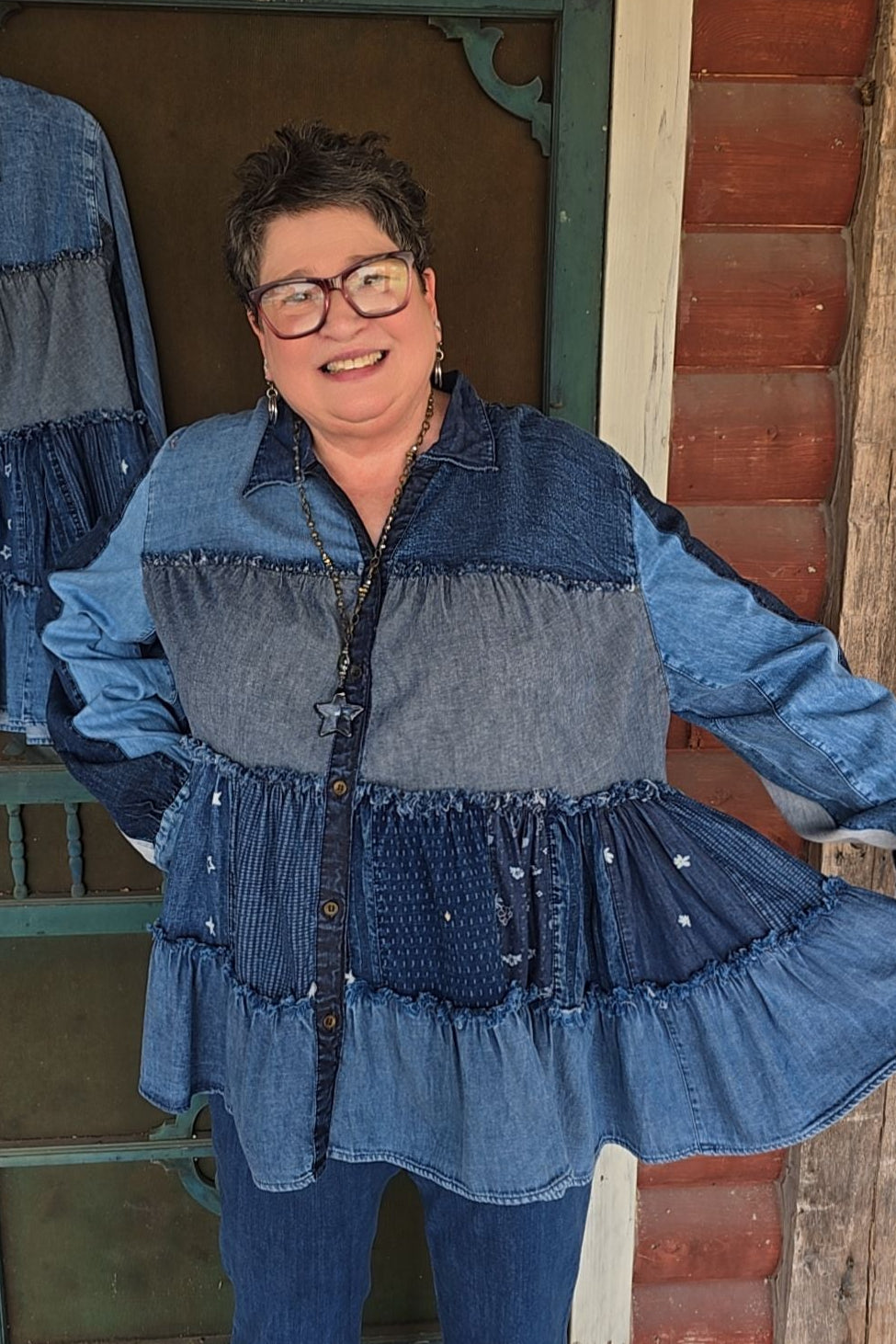 Juniper Denim Blouse