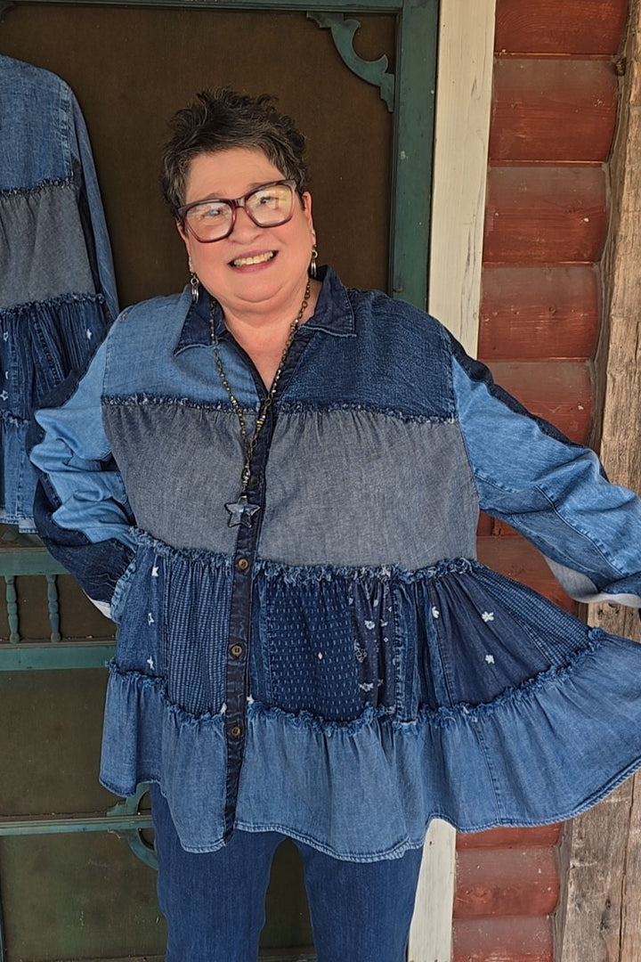 Juniper Denim Blouse
