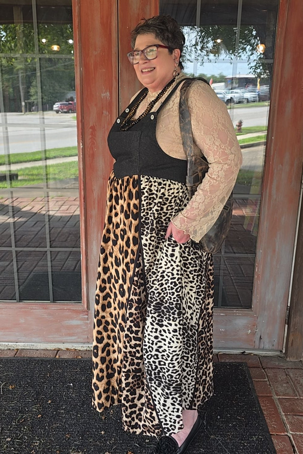 Spotted & Spoiled Overall Maxi Dress